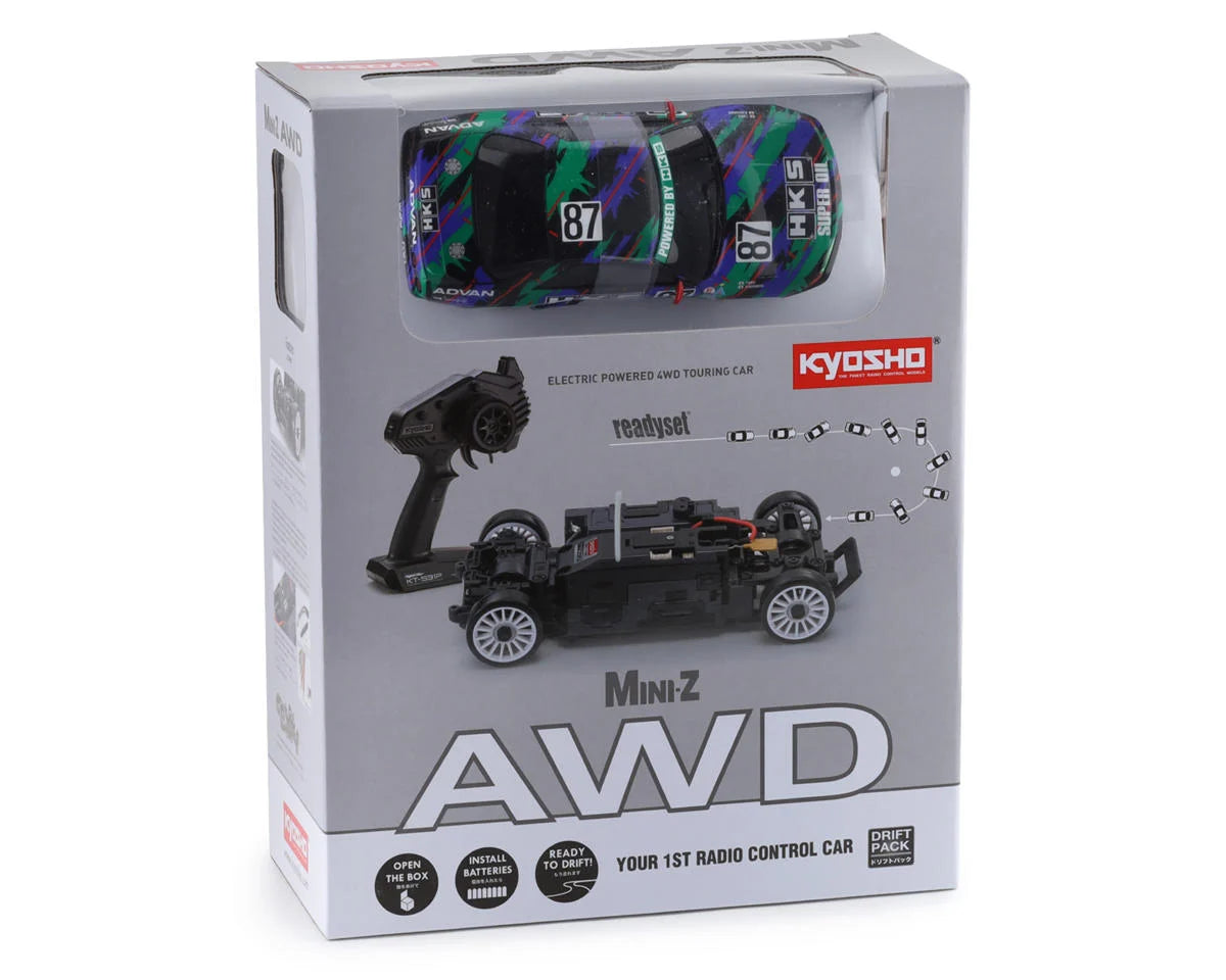 Kyosho MA-020 Mini-Z AWD ReadySet with HKS Skyline GT-R R32 Body